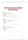 HCB TCCC Test Questions and Answers Fall 2025-2026 Update - 100- Correct Latest&period;