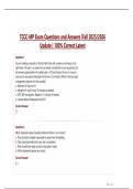 TCCC-MP Exam Questions and Answers Fall 2025-2026 Update 100- Correct Latest&period;
