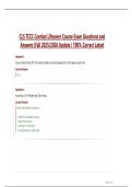 CLS TCCC Combat Lifesaver Course Exam Questions and  Answers &vert;Fall 2025&sol;2026 Update &vert; 100&percnt; Correct Latest