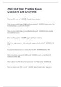 AME Mid Term Practice Exam Questions and Answers