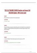  TCCC-CLS&lpar; TRAINERS COURSE&rpar; Questions and Answers &vert;Fall  2025&sol;2026 Update &vert; 100&percnt; Correct Latest