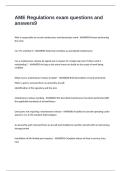 AME Regulations exam questions and answers