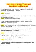 PHTLS 9th Edition Post Test &lpar;2025 &sol; 2026&rpar; Updated Questions and Verified Answers&comma; 100&percnt; Guarantee Pass