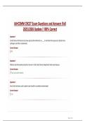  IAHCSMM CRCST Exam Questions and Answers &vert;Fall  2025&sol;2026 Update &vert; 100&percnt; Correct