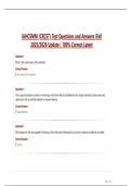  IAHCSMM &lpar;CRCST&rpar; Test Questions and Answers &vert;Fall  2025&sol;2026 Update &vert; 100&percnt; Correct Latest