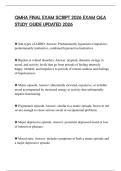 QMHA FINAL EXAM SCRIPT 2026 EXAM Q&A STUDY GUIDE UPDATED 2026