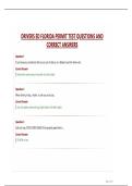 DRIVERS ED FLORIDA PERMIT TEST QUESTIONS AND  CORRECT ANSWERS