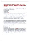 NBEO PART 1 ACTUAL EXAM QUESTIONS WITH  ANSWERS 2025&sol;2026 GRADED A&plus;&vert;verified 100&percnt;  correct&vert; 
