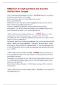 NBEO Part 3 Script Questions And Answers  Verified 100&percnt; Correct