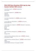 PALS 2020 Exam Questions With step-by-step  Answers Verified 100&percnt; Correct