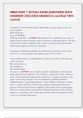 NBEO PART 1 ACTUAL EXAM QUESTIONS WITH  ANSWERS 2025&sol;2026 GRADED A&plus;&vert;verified 100&percnt;  correct&vert; 