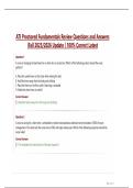 ATI RN Fundamentals Practice Test Questions and Answers Fall  2025-2026 Update 100&percnt; Correct Latest