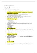 Review Questions with Correct Answers for chp 7-9
