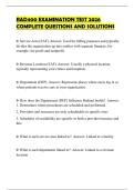 RAD400 EXAMINATION TEST 2026 COMPLETE QUESTIONS AND SOLUTIONS