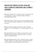 RADON TEST SPRUCE ACTUAL EXAM SET 2026 COMPLETE QUESTIONS AND CORRECT ANSWERS
