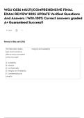 WGU C836 MULTI&sol;COMPREHENSIVE FINAL EXAM REVIEW 2025 UPDATE Verified Questions And Answers &vert; With 100&percnt; Correct Answers graded A&plus; Guaranteed Success&excl;&excl;