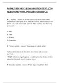 RASMUSSEN MDC III EXAMINATION TEST 2026 QUESTIONS WITH ANSWERS GRADED A&plus;