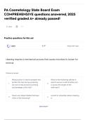 PA Cosmetology State Board Exam COMPREHENSIVE questions answered&comma; 2025 verified graded A&plus; already passed&excl;