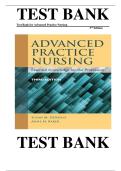 Test Bank for Advanced Practice Nursing&colon; &period; 3rd Edition by Susan M&period; DeNisco &vert;ISBN&colon; 9781284072570&vert; Guide A&plus;