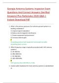 Georgia Antenna Systems Inspector Exam  Questions And Correct Answers &lpar;Verified  Answers&rpar; Plus Rationales 2026 Q&A &vert;  Instant Download Pdf 