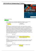 Test Bank for McCance & Huether&rsquo;s Pathophysiology&colon; The Biologic Basis for Disease in Adults and Children 9th Edition by Julia Rogers &vert;ISBN&colon; 9780323789875&vert; Guide A&plus;