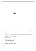 ESP CCI PRACTICE QUESTIONS AND VERIFIED ANSWERS