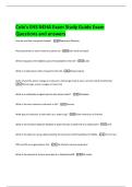 Cole's EHS NEHA Exam Study Guide Exam  Questions and answers 