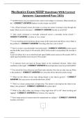 Mechanics Exam NEIEP Questions With Correct Answers  Guaranteed Pass 2026