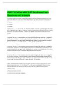 HURST REVIEW NCLEX-RN Readiness Exam  Questions and answers 