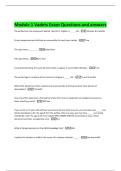 Module 1 Vadets Exam Questions and answers 