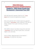 WGU D202 Exam  Questions And Correct Detailed Answers  Graded A&plus; &sol; D202 Human Growth And Development &vert; Guaranteed Pass 2026