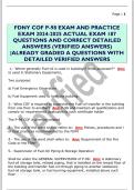 FDNY COF P-98 EXAM AND PRACTICE  EXAM 2024-2025 ACTUAL EXAM 187  QUESTIONS AND CORRECT DETAILED  ANSWERS &lpar;VERIFIED ANSWERS&rpar;  &vert;ALREADY GRADED A QUESTIONS WITH  DETAILED VERIFIED ANSWER