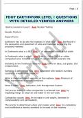 FDOT EARTHWORK LEVEL 1 QUESTIONS  WITH DETAILED VERIFIED ANSWERS