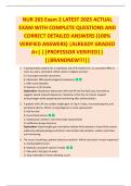 NUR 265 Exam 2 LATEST 2025 ACTUAL  EXAM WITH COMPLETE QUESTIONS AND  CORRECT DETAILED ANSWERS &lpar;100&percnt;  VERIFIED ANSWERS&rpar; &vert;ALREADY GRADED  A&plus;&vert; &vert;&vert;PROFESSOR VERIFIED&vert;&vert;  &vert;&vert;BRANDNEW&excl;&excl;&excl;&vert;&vert; 