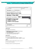 Pearson Edexcel Level 3 GCE English Language Advanced Subsidiary PAPER 2&colon; Child   Language   ACTUAL Questions and CORRECT ANSWERS 2025&sol;2026