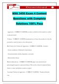 NSG 3450 Exam 4 Content Questions with Complete Solutions 100&percnt; Pass