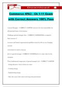 Commerce 4PA3 - Ch 1-11 Exam with Correct Answers 100&percnt; Pass