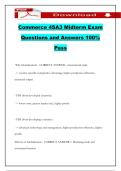 Commerce 4SA3 Midterm Exam Questions and Answers 100&percnt; Pass