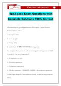 4pa3 case Exam Questions with Complete Solutions 100&percnt; Correct