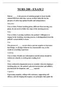 NURS 208 - EXAM 2 QUESTIONS AND ANSWERS 2026