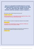 WGU D115 Advanced Pathophysiology OA Exam 2025&ndash;2026 &vert; 450&plus; Verified Questions & Answers