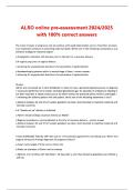 ALSO online pre-assessment 2024-2026 with 100&percnt;- correct answers&period;