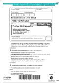 Pearson Edexcel Level 3 GCE Further Mathematics Advanced Subsidiary Further Mathematics options 26&colon; Further  Mechanics 2 &lpar;Part of option J&rpar;   ACTUAL Questions and CORRECT ANSWERS 2025&sol;2026