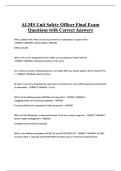 ALMS Unit Safety Officer Final Exam Questions with Correct Answers&period;