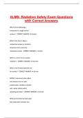 ALMS- Radiation Safety Exam Questions with Correct Answers&period;