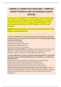 COMSAE 111 EXAM STUDY GUIDE 2026 &ndash; COMPLETE  CONCEPT REVIEW & PRACTICE MATERIALS &lpar;LATEST  EDITION&rpar; 