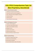 FULL FP512 Comprehensive Topic List  &lpar;Non-Proprietary&comma; Educational&rpar; 
