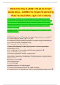 MHA702 EXAM 6 CHAPTERS 16-18 STUDY  GUIDE 2026 &ndash; COMPLETE CONCEPT REVIEW &  PRACTICE MATERIALS &lpar;LATEST EDITION&rpar;  This study guide consolidates key concepts from strategic financial planning and capital  management for healthcare organizations&period; It covers t