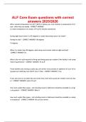 ALF Core Exam questions with correct answers 2025-2026.