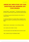 AMEDD DCC NEW STUDY SET 2026  QUESTIONS AND ANSWERS&vert; ACE  YOUR GRADES&period;